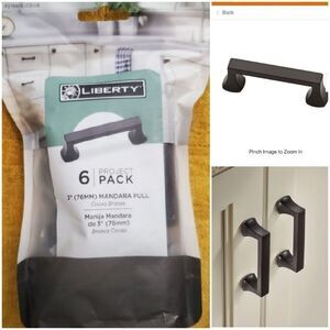 Liberty Mandara 3 in. (76 mm) Cocoa Bronze Drawer Pull (6- Pack)